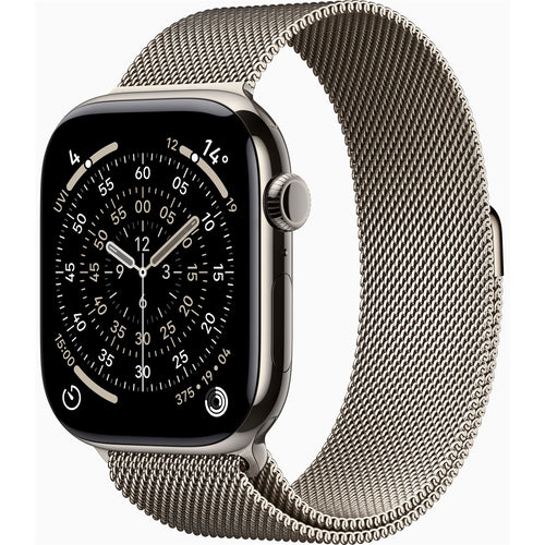 MFCY4X/A - Apple Watch Series 11GPS + Cellular 46mmNatural Titanium Case with Natural Milanese Loop