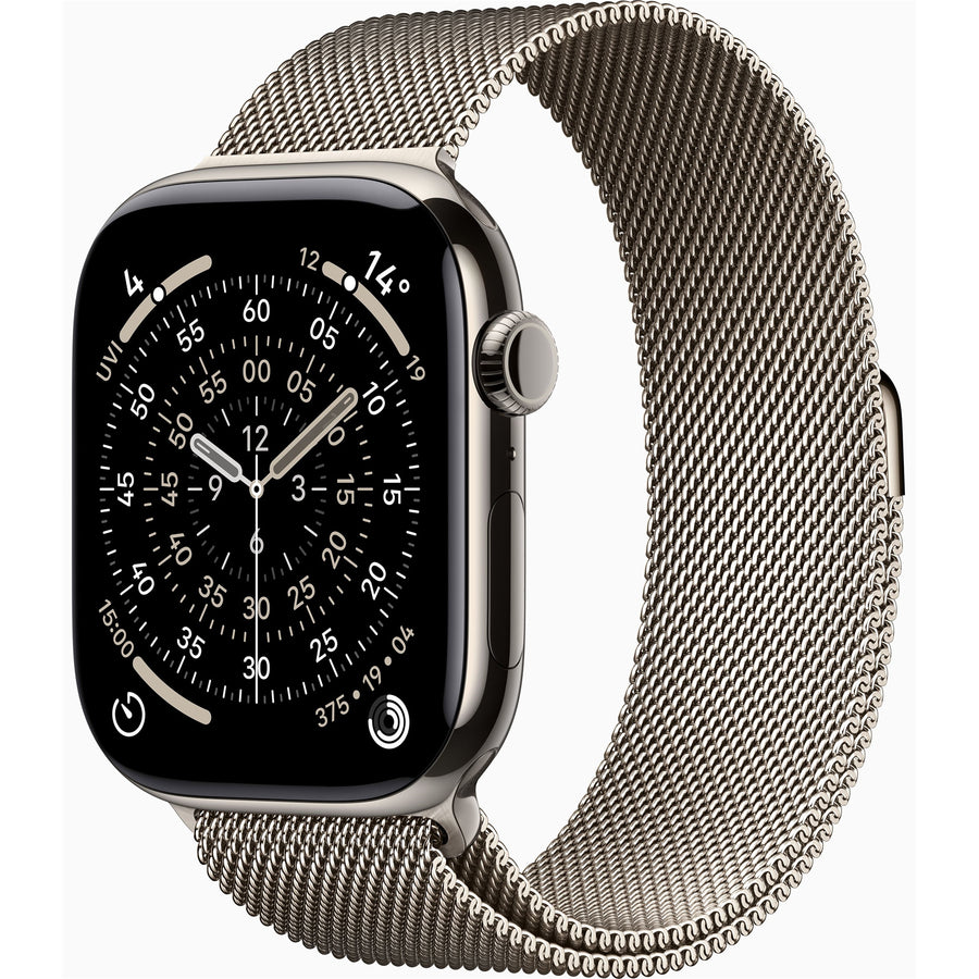 MFCY4X/A - Apple Watch Series 11GPS + Cellular 46mmNatural Titanium Case with Natural Milanese Loop
