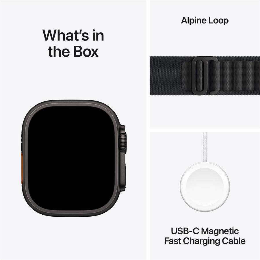 Apple MF0V4X/A - WATCH ULTRA3 49 BK TI BK ALP M
