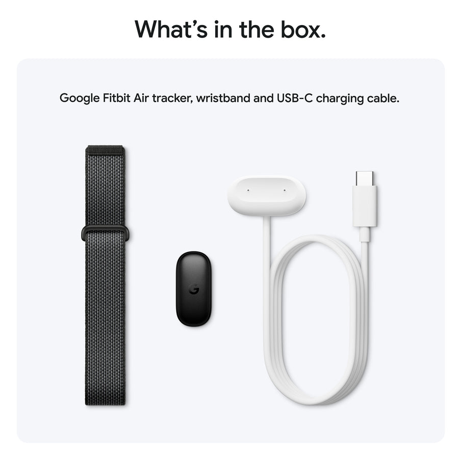 Google Fitbit Air  Fitness Tracker - Obsidian