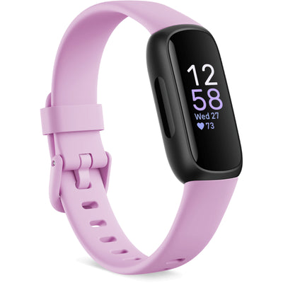 Fitbit Inspire 3   Fitness Tracker - Black / Lilac Bliss