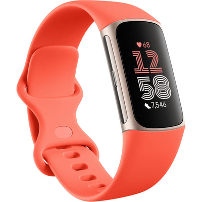 Fitbit Charge 6   Fitness Tracker - Gold / Coral