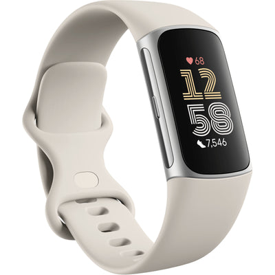 Fitbit Charge 6   Fitness Tracker - Silver / White