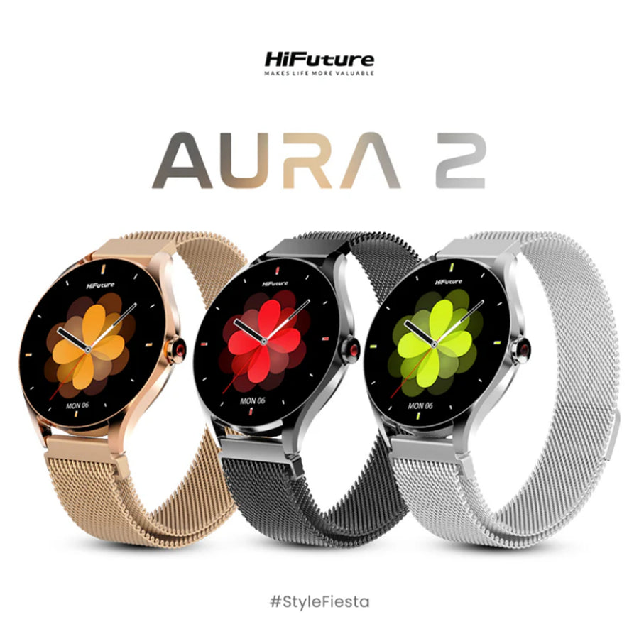 HiFuture  Aura2  Smart Watch - Rose Gold