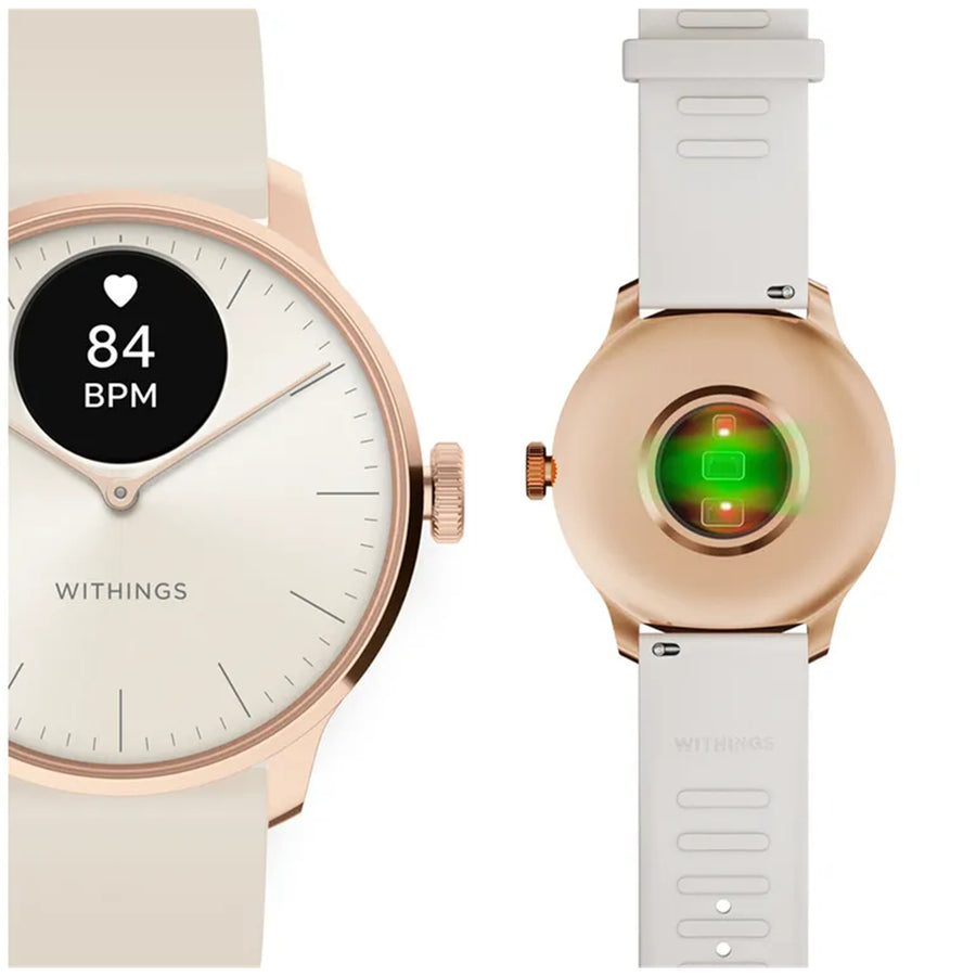 Withings Scanwatch Light  Hybrid Smartwatch 37mm - Rose Gold