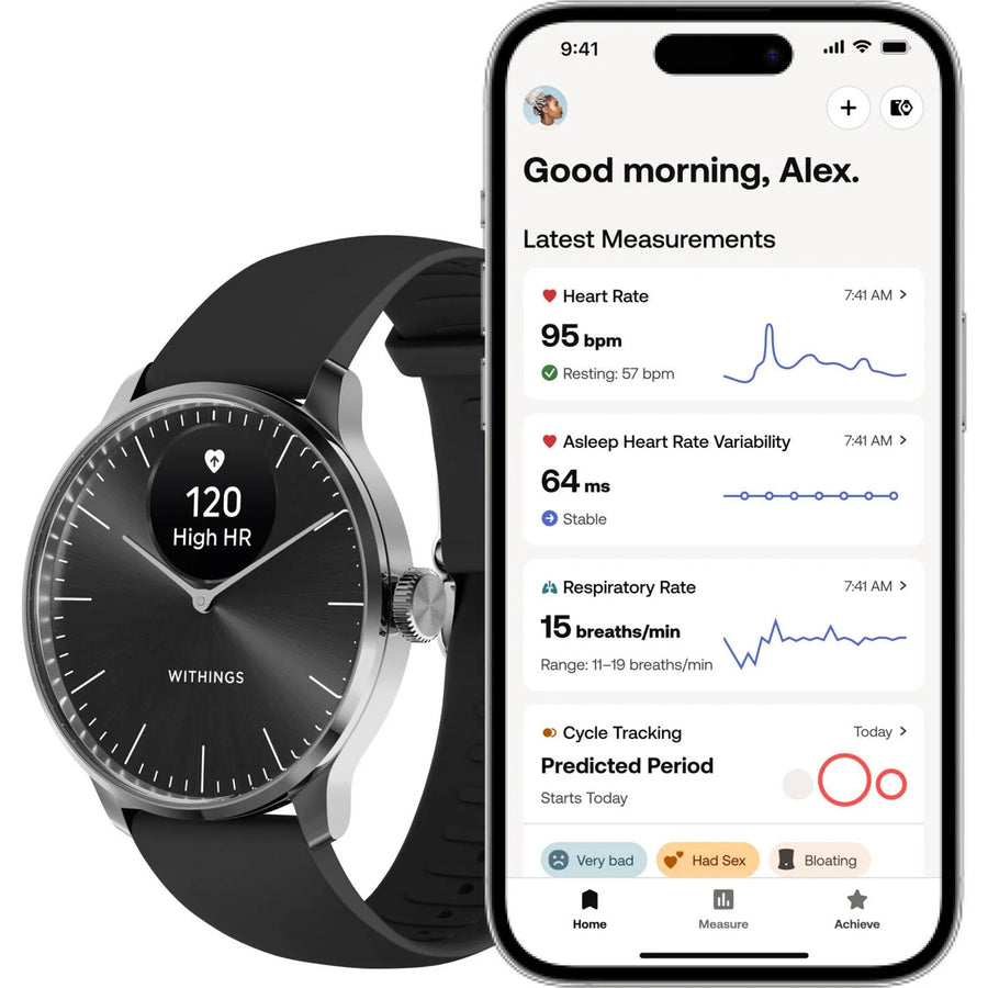 Withings Scanwatch Light  Hybrid Smartwatch 37mm - Black
