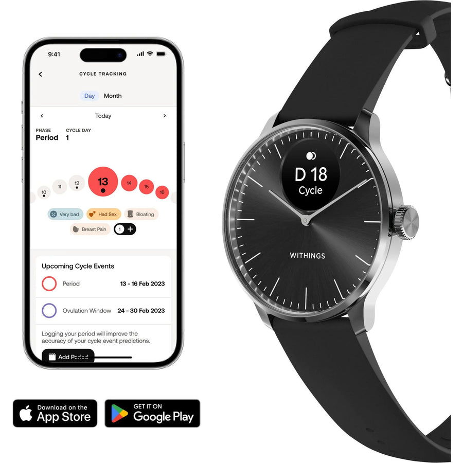Withings Scanwatch Light  Hybrid Smartwatch 37mm - Black