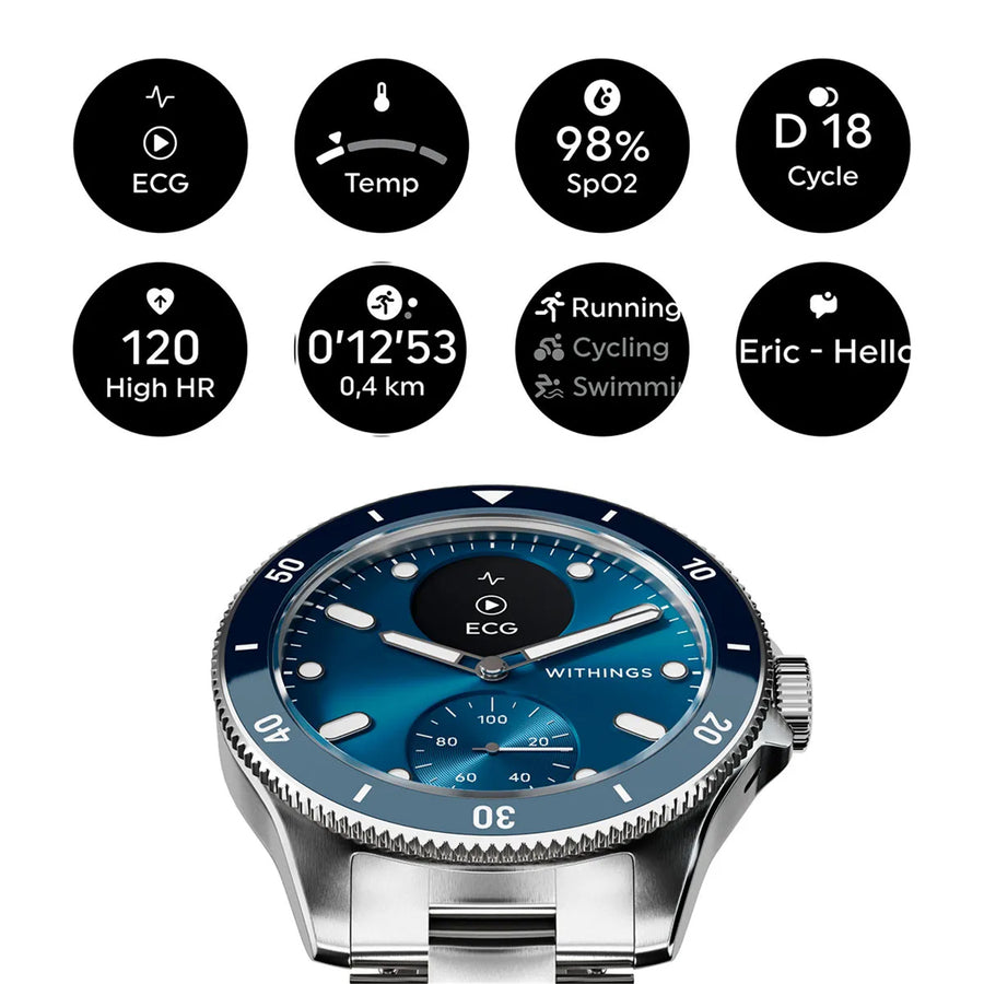 Withings Scanwatch Nova  Hybrid Smartwatch  - Blue