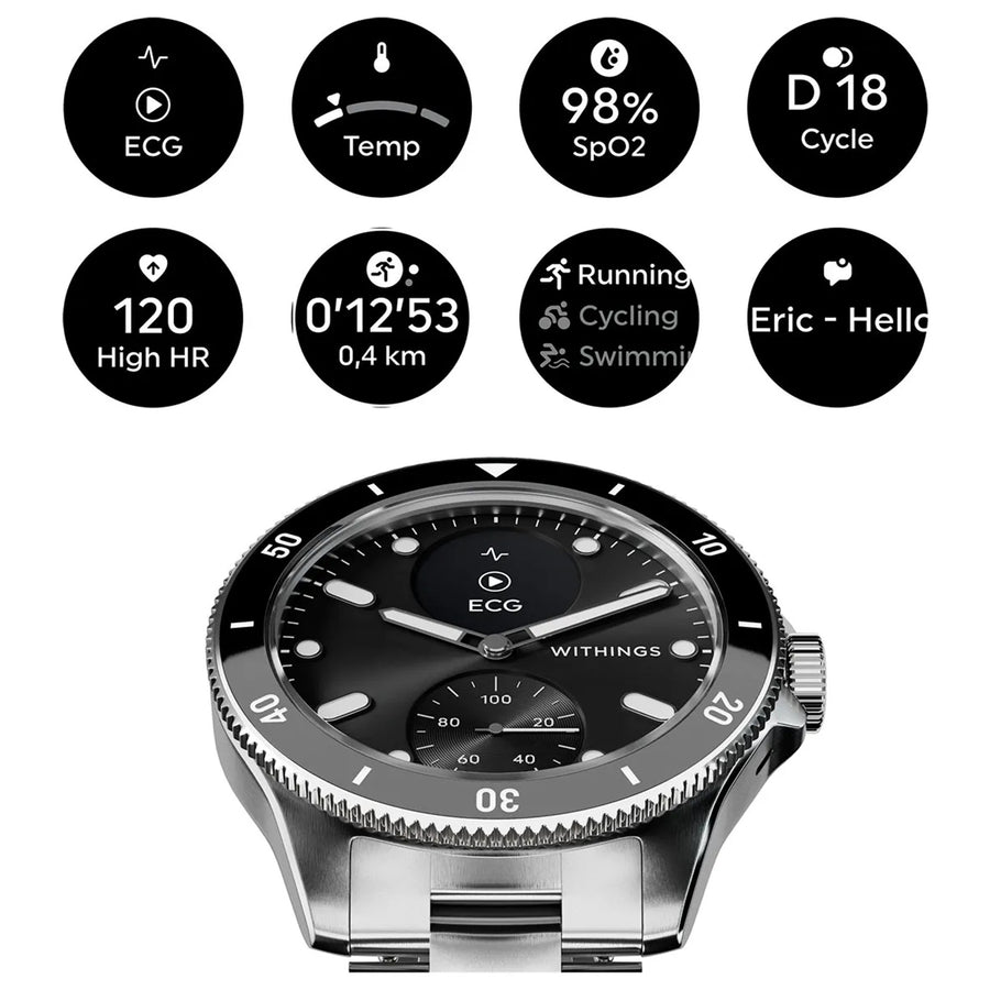 Withings Scanwatch Nova  Hybrid Smartwatch  - Black