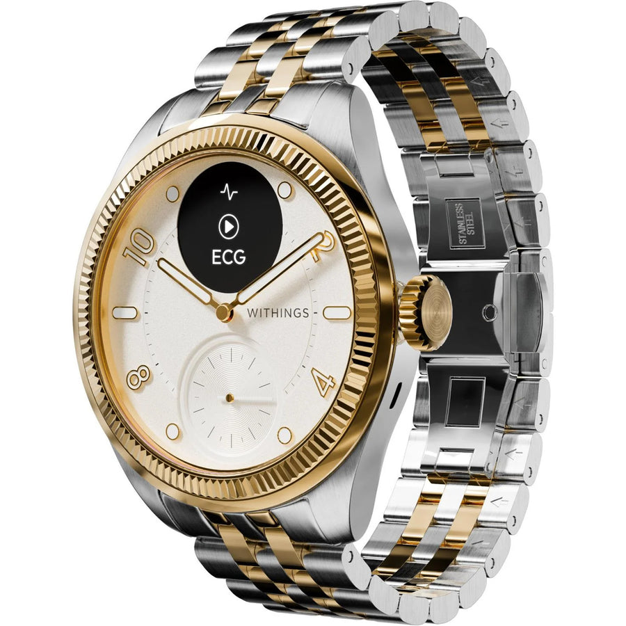 Withings Scanwatch Nova  Hybrid Smartwatch Brilliant Edition - Gold Silver
