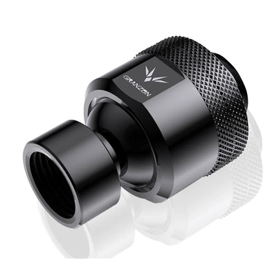 BYKSKI Granzon Multi Directional Free Rotary Male to Female Elbow Fitting Black