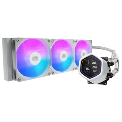 Cooler Master MasterLiquid Core Nex Digital 360 ARGB White 360mm AiO Water Cooling Support Intel LGA 1851/ 1700 / 1200 / 1150, AMD Socket AM5 / AM4