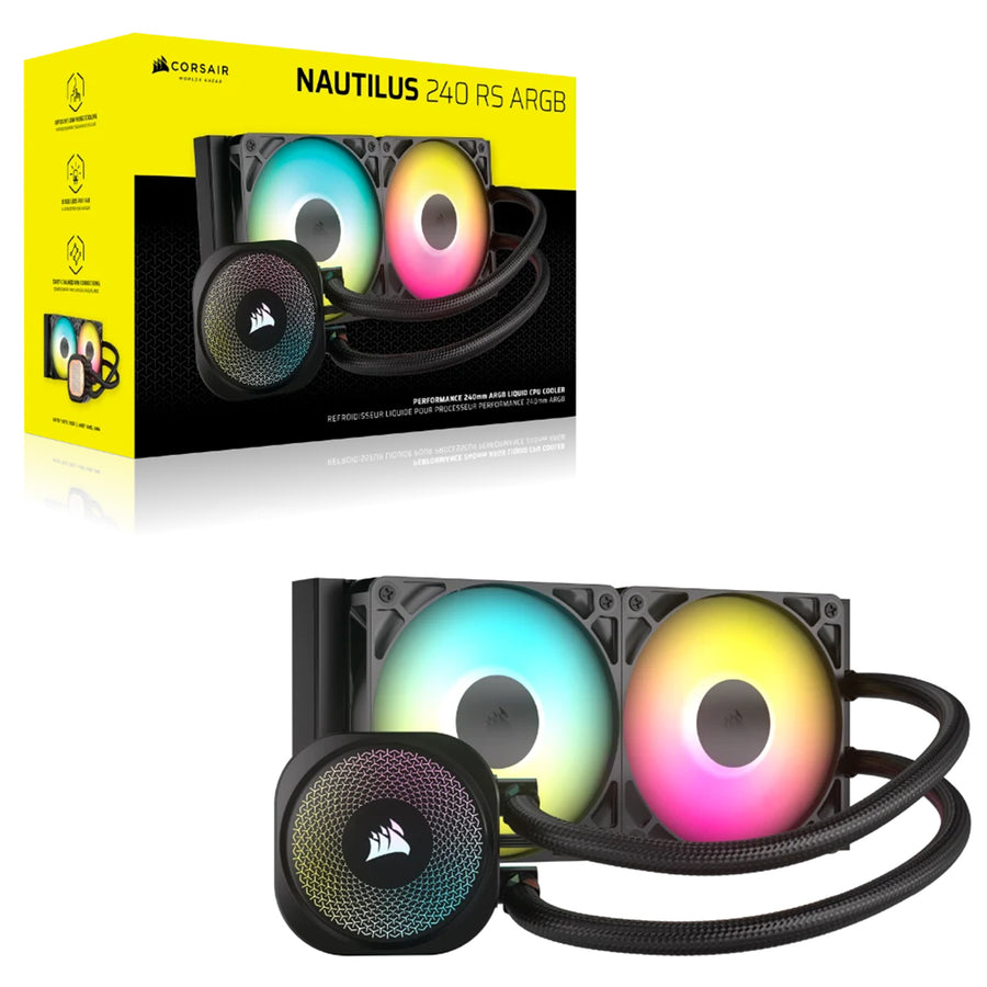 CW-9060092-WW - CORSAIR NAUTILUS 240 ARGB 240mm RADIATOR LIQUID CPU COOLER