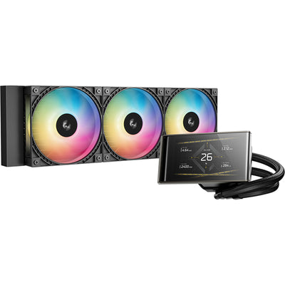 DEEPCOOL LT360 VISION 360mm AiO Water Cooling Kit for Intel LGA 1851/ 1700 / 1200 / 115X, AMD AM5 / AM4. 4.5' IPS LCD Screen