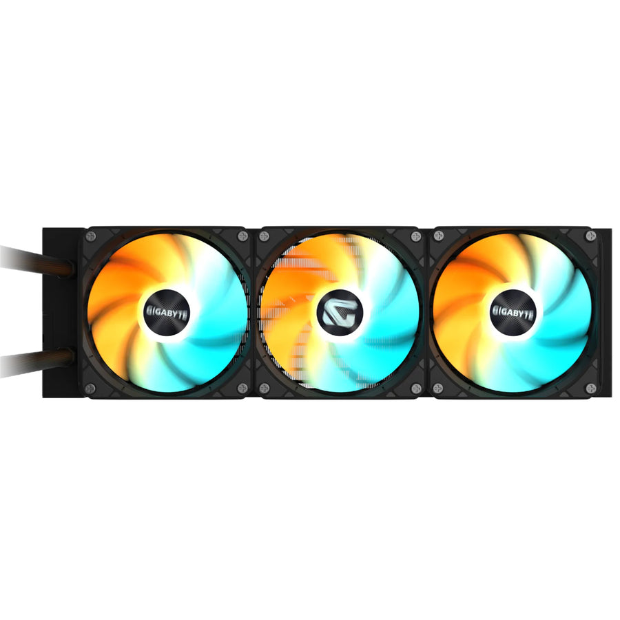 Gigabyte GAMING 360 Black Liquid CPU Cooler with ARGB lighting (Daisy Chain Quick Connect Fans) Intel 1851 / 1700 / 115X / 1200;  AMD AM5 / AM4