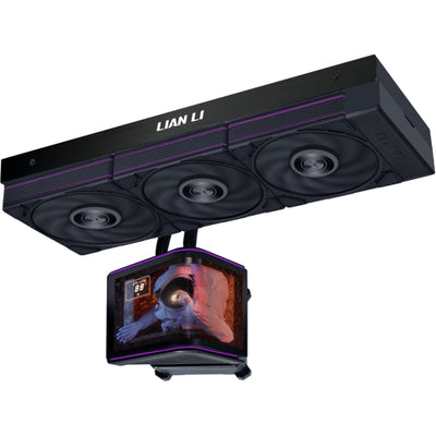 Lian Li HydroShift II OLED Curved 360 Black with P28 Fans AiO Water Cooling Support Intel Socket LGA 1851, 1700, AMD AM5 / AM4