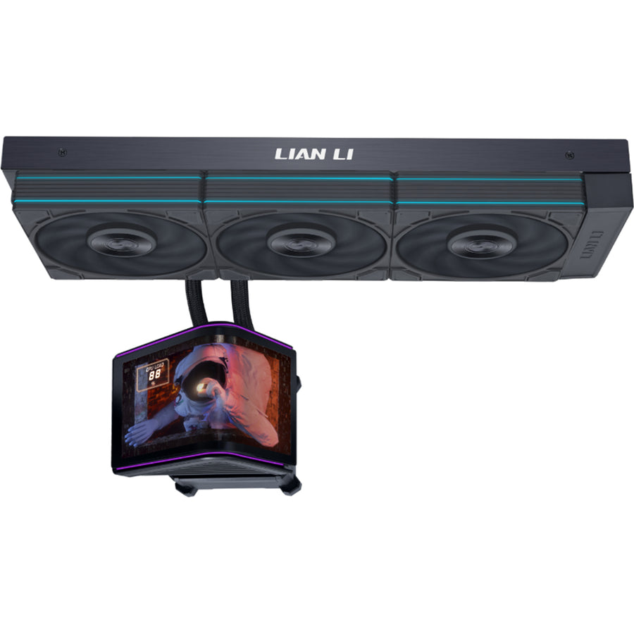 Lian Li HydroShift II OLED Curved 360 Black with P28 Fans AiO Water Cooling Support Intel Socket LGA 1851, 1700, AMD AM5 / AM4