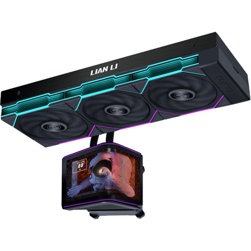 Lian Li HydroShift II OLED Curved 360 Black with TL Fans AiO Water Cooling Support Intel Socket LGA 1851, 1700, AMD AM5 / AM4