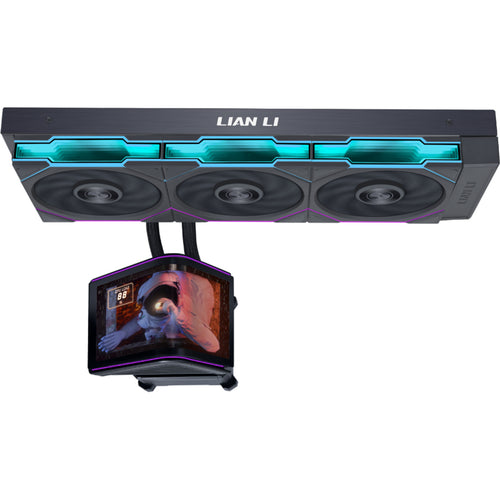 Lian Li HydroShift II OLED Curved 360 Black with TL Fans AiO Water Cooling Support Intel Socket LGA 1851, 1700, AMD AM5 / AM4