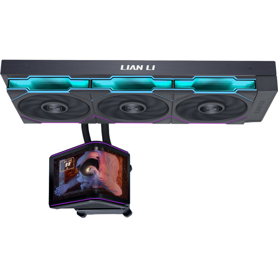 Lian Li HydroShift II OLED Curved 360 Black with TL Fans AiO Water Cooling Support Intel Socket LGA 1851, 1700, AMD AM5 / AM4