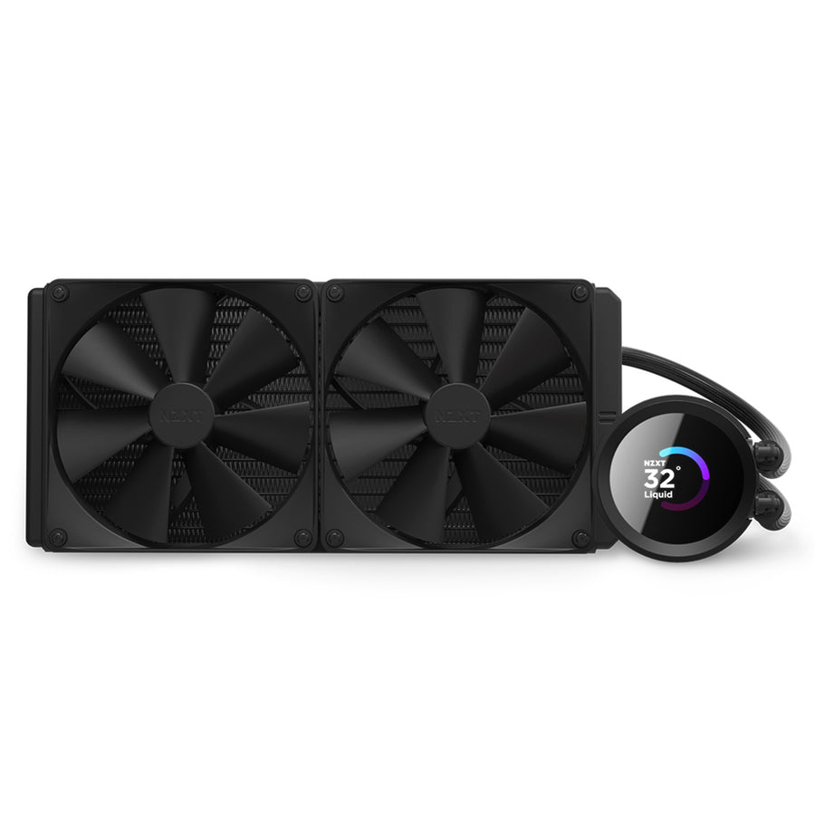NZXT Kraken 280 280mm AiO Water Cooling with 1.54 inch square LCD Display, for Intel Socket LGA 1700 / 1200 / 115X, AMD AM5 / AM4 / sTRX4* / TR4* (*Threadripper bracket not included)