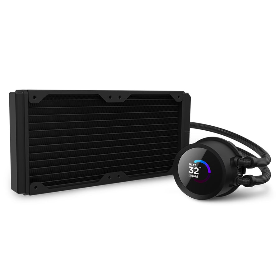 NZXT Kraken 240 RGB Black 240mm All in one Water Cooling with 1.54 inch square LCD Display, F120 RGB Core Fans, for Intel Socket LGA 1851/ 1700 / 1200 / 115X, AMD AM5 / AM4 / sTRX4* / TR4* (*Threadripper bracket not included)