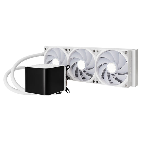 TRYX Panorama 360mm White ARGB 360mm Water Cooling With 6.5 inch L-Shaped AMOLED Screen With 2K Resolution,Support Intel LGA 1851/ 1700 / 115X, AMD AM5 / AM4