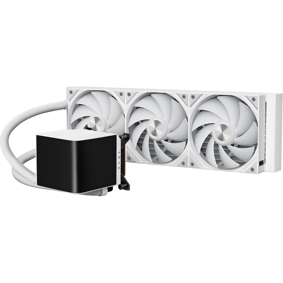 TRYX Panorama 360mm White ARGB 360mm Water Cooling With 6.5 inch L-Shaped AMOLED Screen With 2K Resolution,Support Intel LGA 1851/ 1700 / 115X, AMD AM5 / AM4