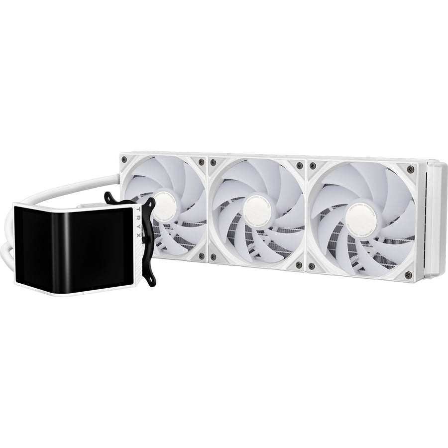 TRYX Panorama SE 360mm White ARGB 360mm AiO Water Cooling With 6.5 inch L-Shaped AMOLED Screen with 2K Resolution,Support Intel LGA 1851/ 1700 / 115X, AMD AM5 / AM4
