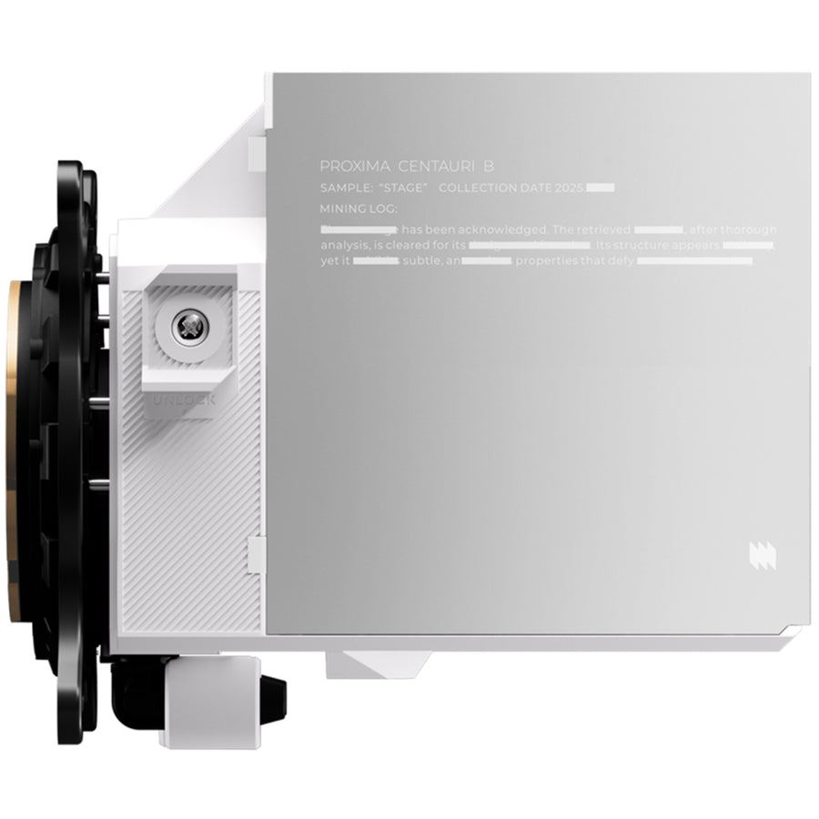 TRYX STAGE ARGB 360mm White ARGB 360mm AiO Water Cooling With Dual-Screen angled at 90 degree, Support Intel LGA 1851/ 1700 / 115X, AMD AM5 / AM4