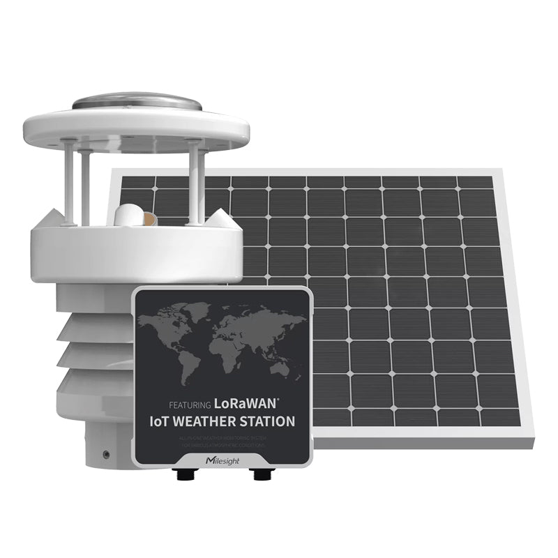 Milesight IoT WTS506-915M - Milesight LoRaWAN AU915/AS923 IoT Weather Station - Temperature, Humidity, Wind Direction, Wind Speed and Barometric Pressure and rainfall monitoring