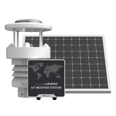 Milesight LoRaWAN AU915/AS923 IoT Weather Station - Temperature, Humidity, Wind Direction, Wind Speed and Barometric Pressure and rainfall monitoring
