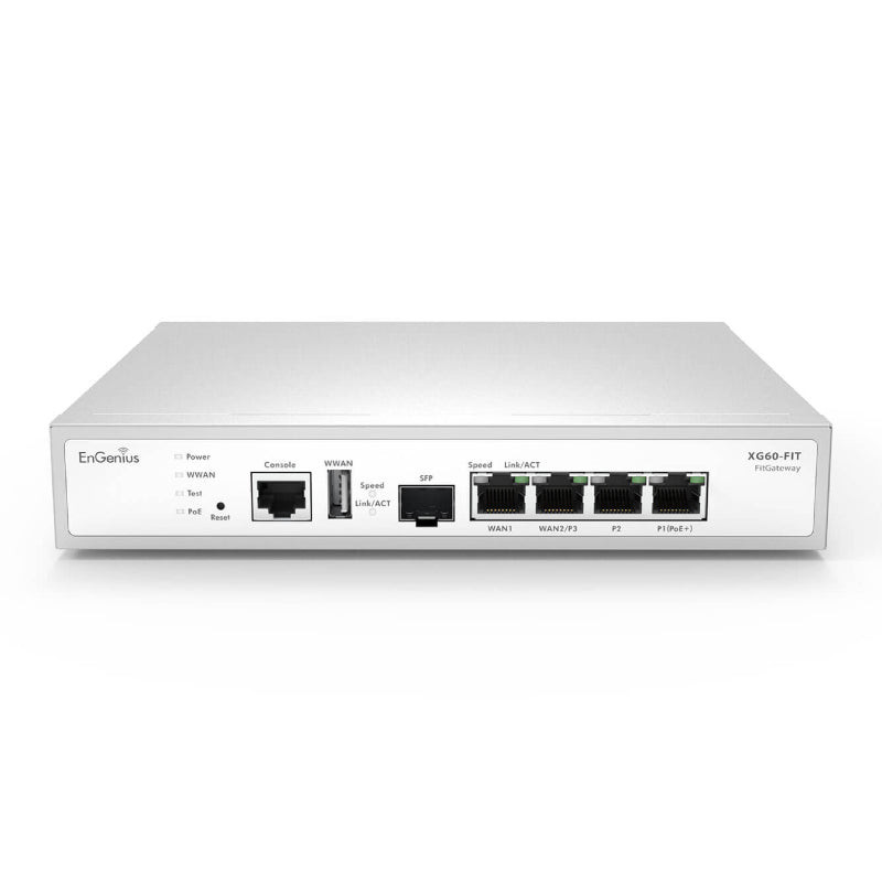 XG60-FIT - EnGenius FitXpress 4-Port Gig PoE+ Dual-Core 2.1GHz Gateway