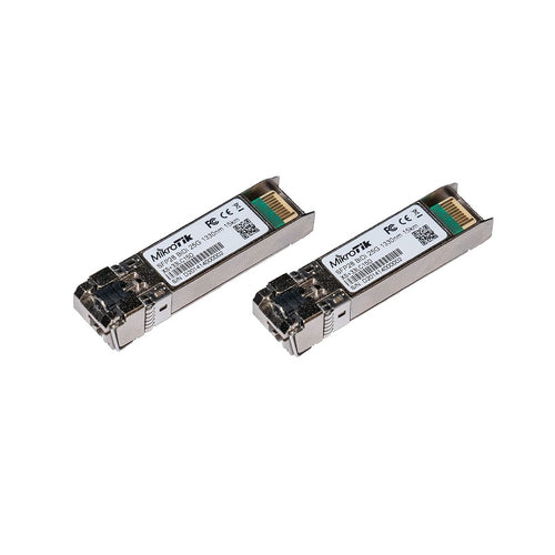 XS+2733LC15D - MikroTik XS+2733LC15D Pair of bidirectional SFP/SFP+/SFP28 25G 15km 1270nm + 1330nm Fibre Modules