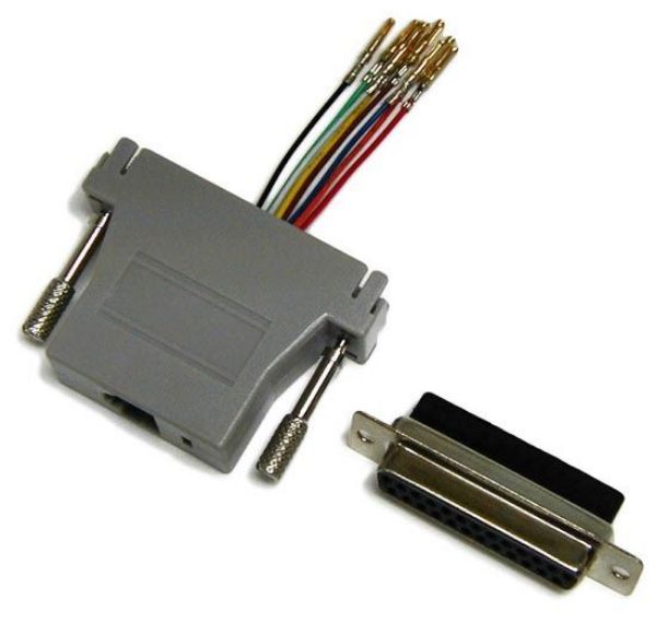 DYNAMIX A-D25FRJ45 - DB25 Female to RJ45 Adaptor 8 Wire Black