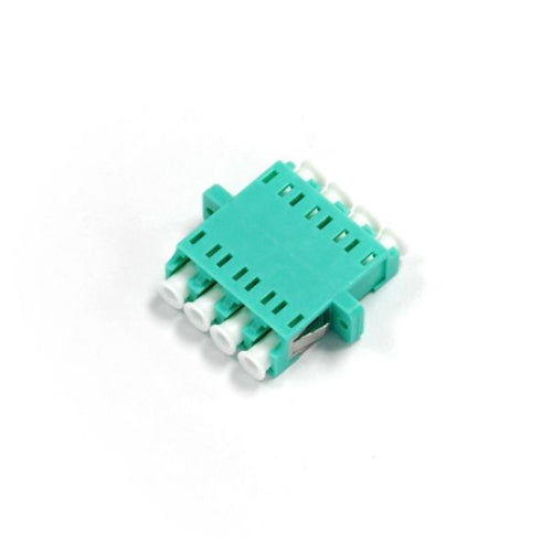 A-FIBLCLC-QAQ - DYNAMIX A-FIBLCLC-QAQ - Fibre LC/LC Quad Multi-mode Joiner Zirconia Ceramic Sleeve Aqua