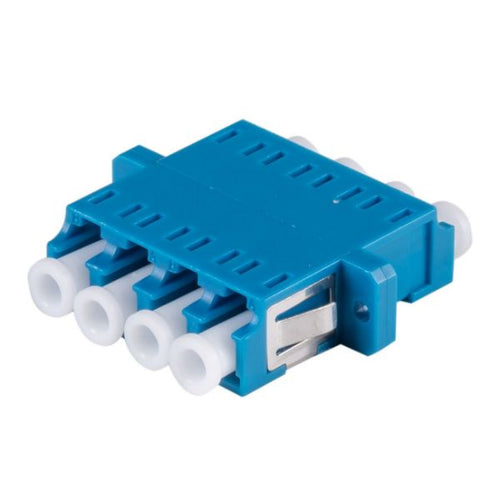 DYNAMIX A-FIBLCLC-QSM - Fibre LC/LC Quad Single-mode Mode Joiner Zirconia Ceramic Sleeve Blue