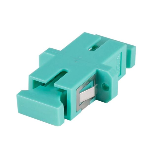 DYNAMIX A-FIBSCSC-SAQ - Fibre SC to SC Simplex Multi-mode Joiner Zirconia Ceramic Sleeve Aqua