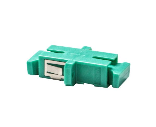 DYNAMIX A-FIBSCSC-SAQ - Fibre SC to SC Simplex Multi-mode Joiner Zirconia Ceramic Sleeve Aqua