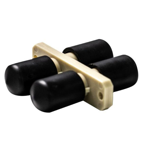 A-FIBSTST - DYNAMIX A-FIBSTST - Fibre ST to ST Duplex Multi-mode Joiner Zirconia Ceramic Sleeve Beige