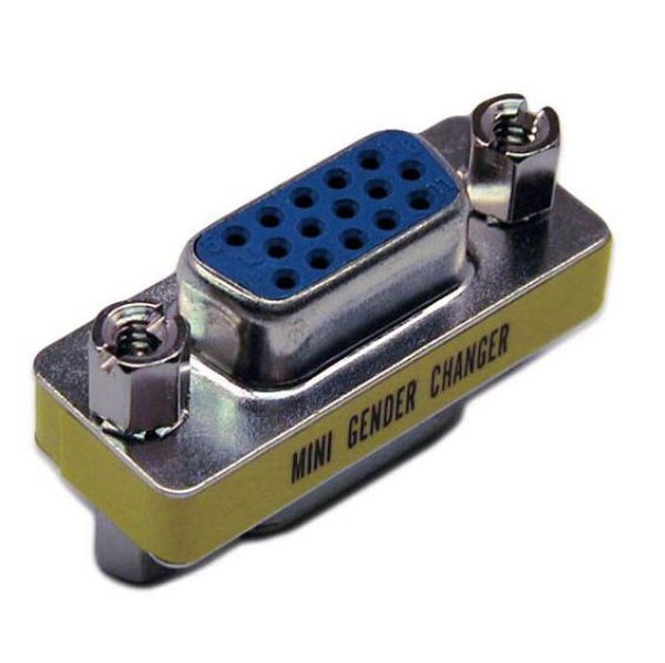 DYNAMIX A-MHD15FF - HD DB15 VGA Female/Female Mini Gender Changer