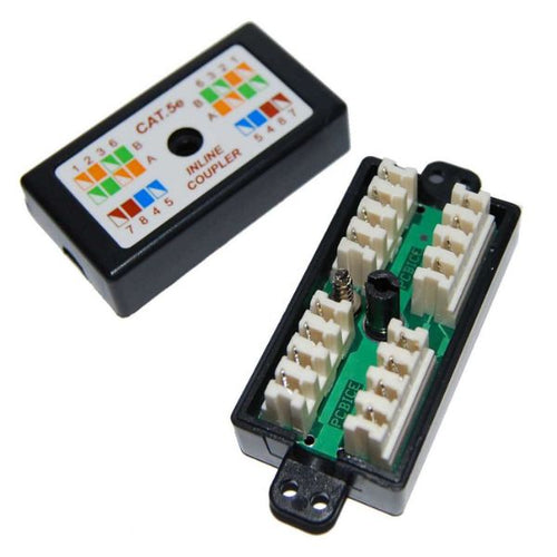 A-PD-C5E - DYNAMIX A-PD-C5E - Cat5e Inline Coupler Punch Down Black Colour