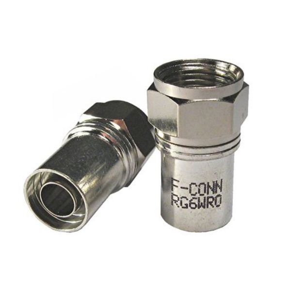 MATCHMASTER A-RG6F-MSA - RG6 F-Connector (Male) Radial Sky Approved. Crimp Indoor/Outdoor rated