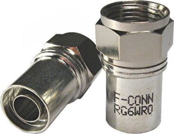 MATCHMASTER A-RG6F-MSA - RG6 F-Connector (Male) Radial Sky Approved. Crimp Indoor/Outdoor rated