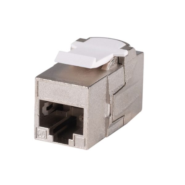 DYNAMIX A-RJ45-C6AS - Cat 6A Sheilded Coupler Keystone Straight Through Wiring Colour Silver