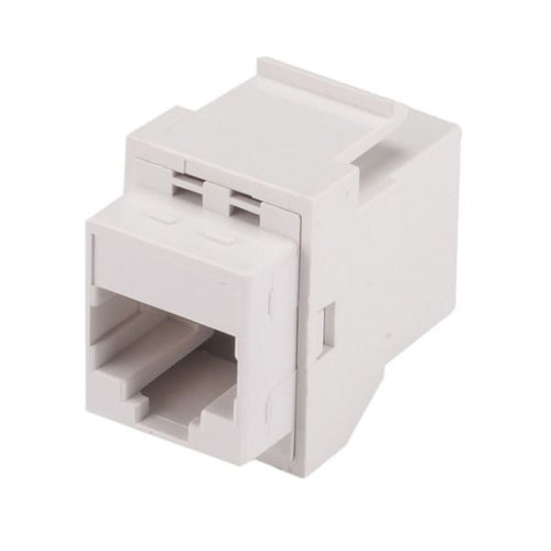 DYNAMIX A-RJ45C6NWH - Cat6 Rated RJ45 8C Joiner 2-Way (2x RJ45 Sockets) Colour White