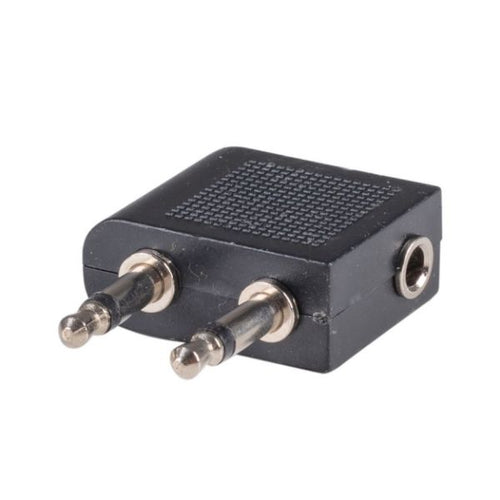 A-ST-2M1F - DYNAMIX A-ST-2M1F - Airplane Headphone Adapter Dual Mono 35mm Male to Single Stereo 3.5 Adapter