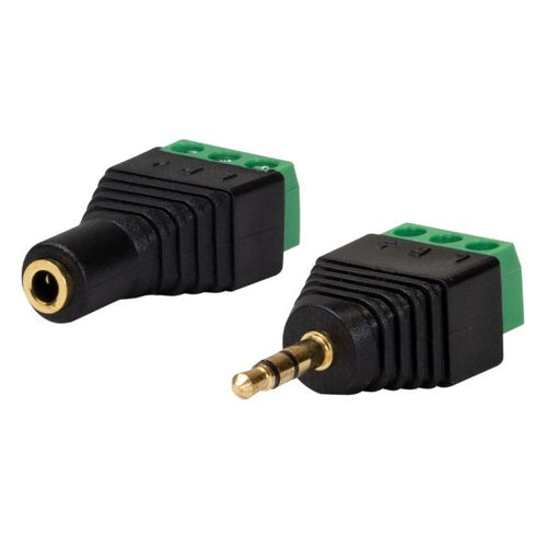 A-ST35T - DYNAMIX A-ST35T - 3.5mm Stereo to Wired Adapter PAIR Male & Female