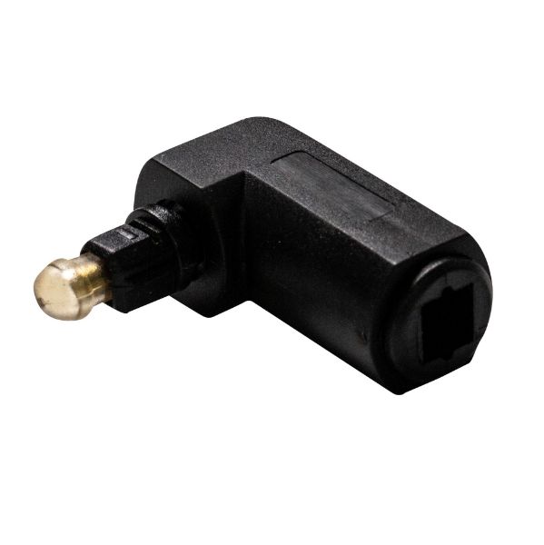 DYNAMIX A-TLFIB-MFRA - TosLink Right Angled Fibre Optic Audio Male Female Adapter