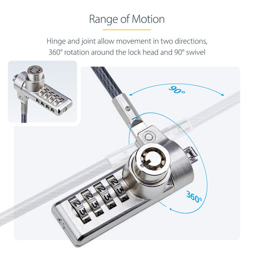 DUALKA10-LAPTOP-LOCK - STARTECH.COM 10-PK KEYED ALIKE AND COMBO LAPTOP LOCK FOR K-SLOT DEVICES, 2 YR